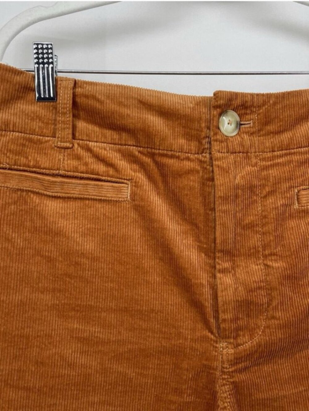 MAEVE Anthropologie Size 29 The Colette Corduroy Wide Leg Pants Orange Women's - Picture 5 of 5